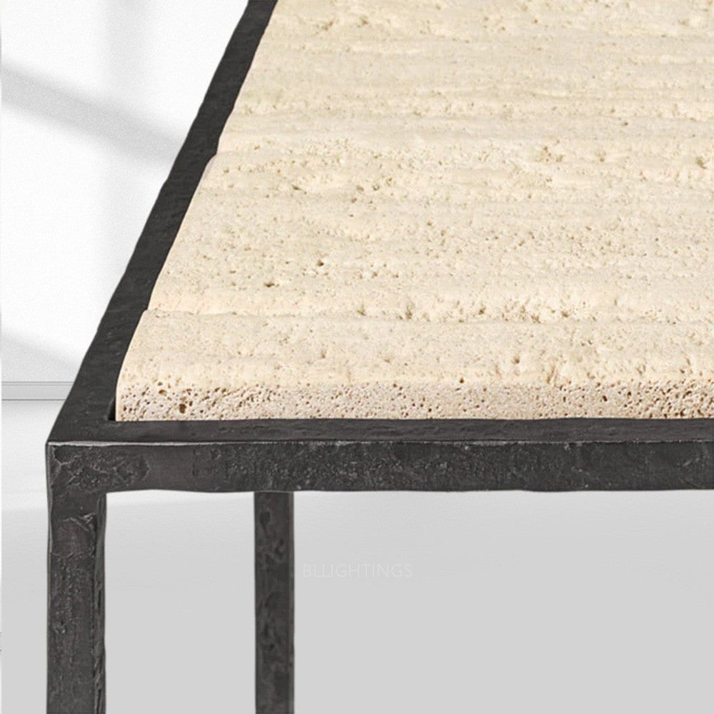 Salvidor Stone Square Side Table