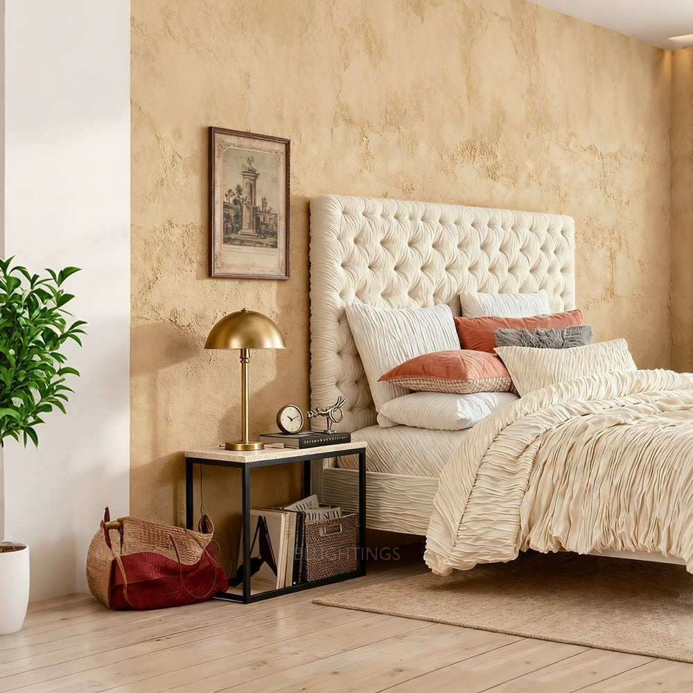 Salvidor Stone Square Side Table