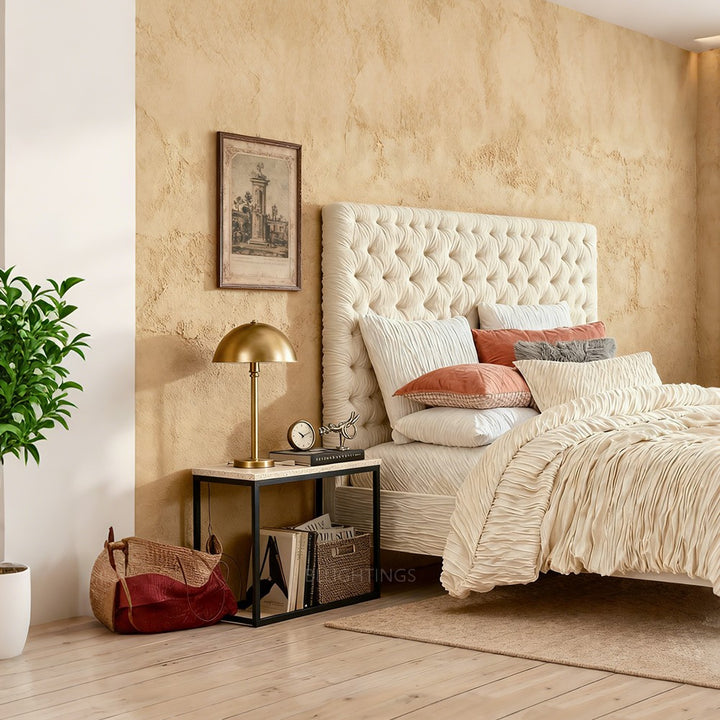 Salvidor Stone Square Side Table