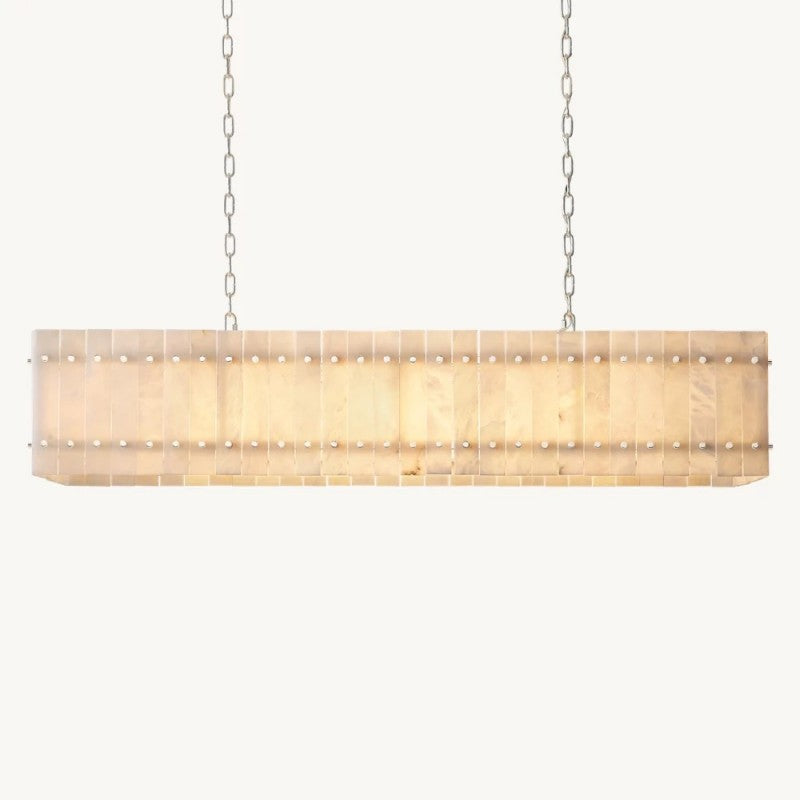 Mervin Alabaster Linear Chandelier 54"