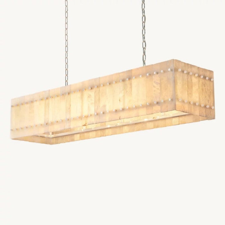 Mervin Alabaster Linear Chandelier 54"