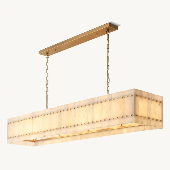 Mervin Alabaster Linear Chandelier 72"