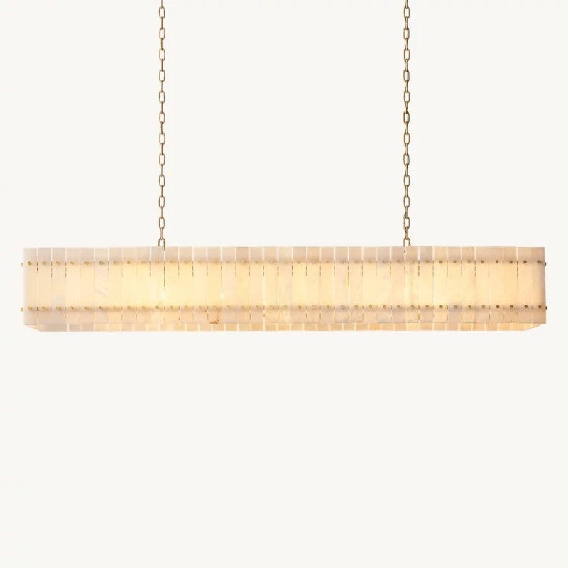 Mervin Alabaster Linear Chandelier 72"