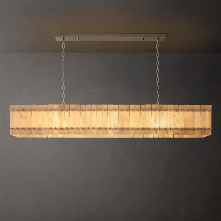 Mervin Alabaster Linear Chandelier 72"