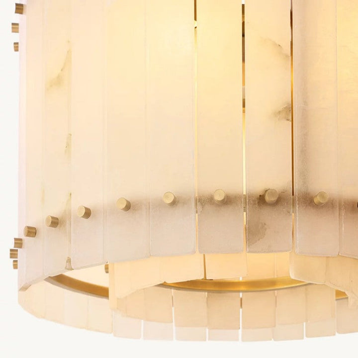 Mervin Alabaster Round Chandelier 22"