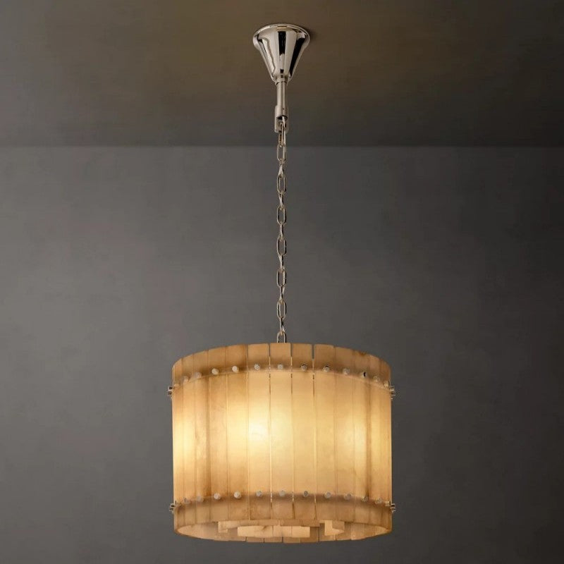 Mervin Alabaster Round Chandelier 22"