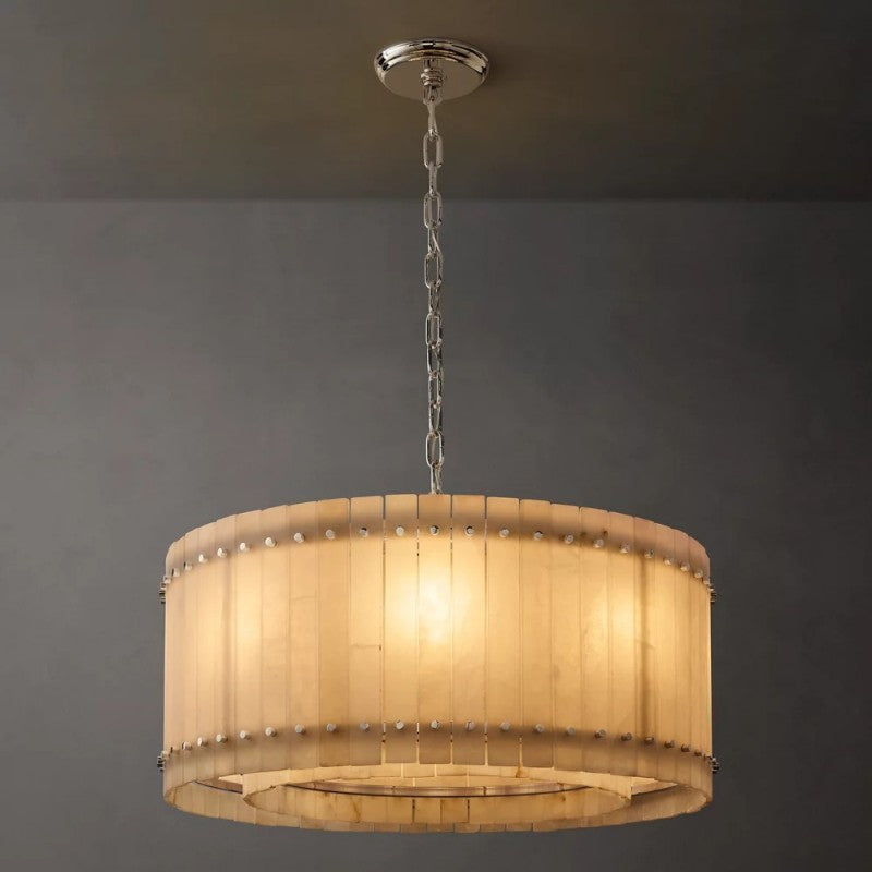 Mervin Alabaster Round Chandelier 37"