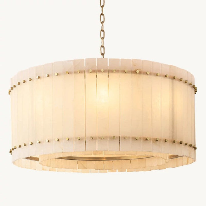 Mervin Alabaster Round Chandelier 37"