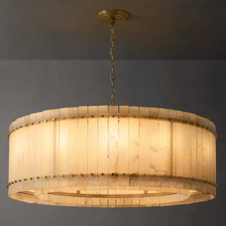 Mervin Alabaster Round Chandelier 48"