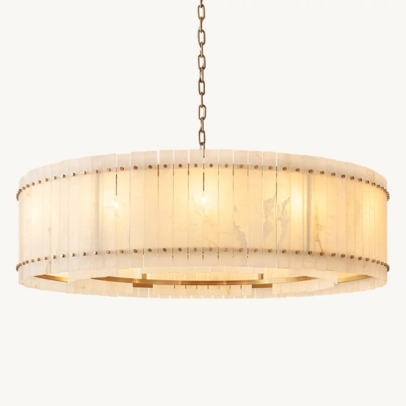 Mervin Alabaster Round Chandelier 60"