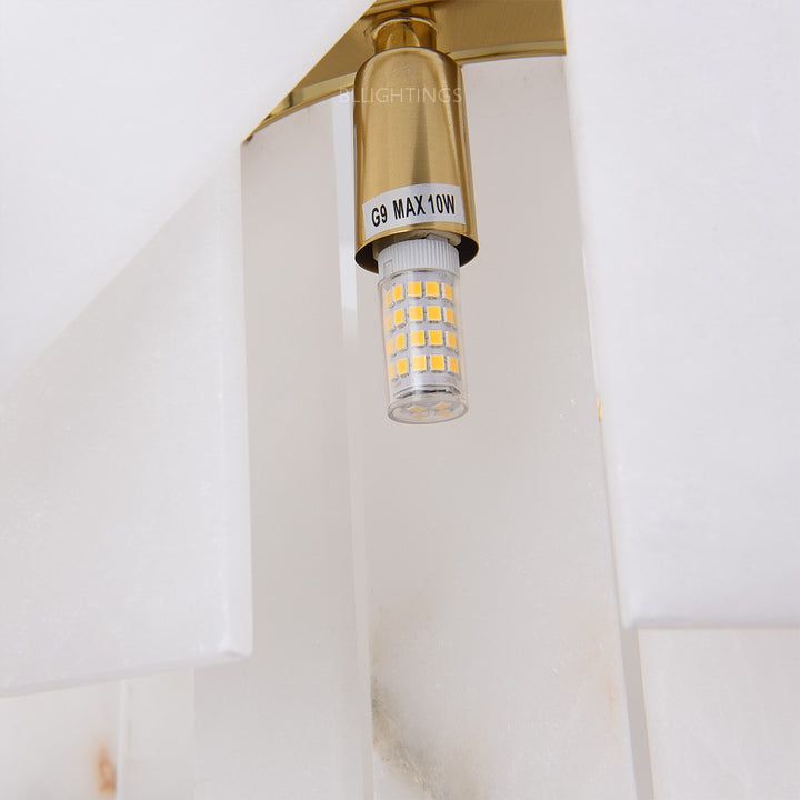 Sawyer Alabaster Rectangle Chandelier