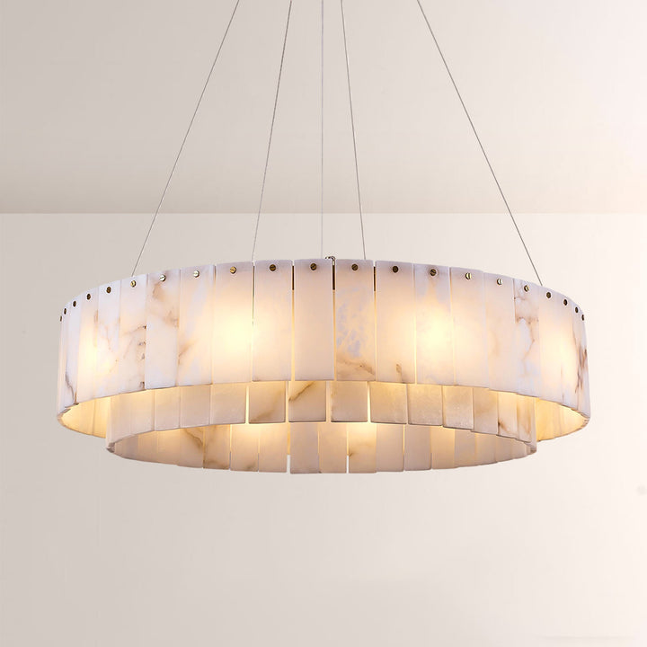 Sawyer Alabaster Round Chandelier