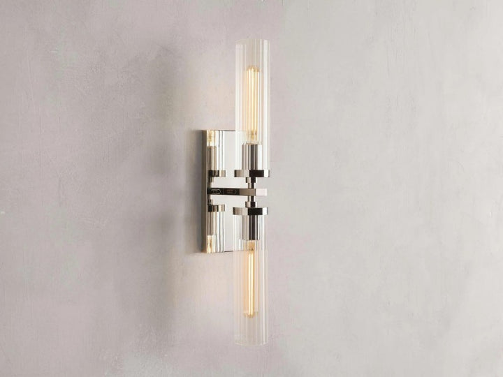 Saxon 2-Light Glass Wall Sconce