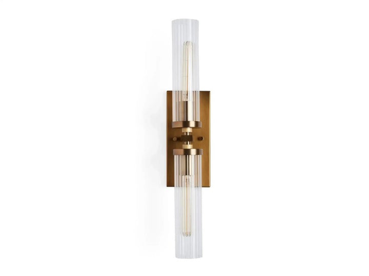 Saxon 2-Light Glass Wall Sconce