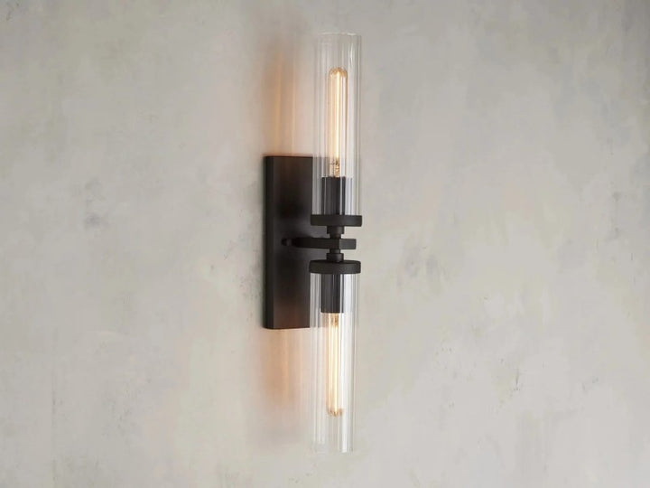 Saxon 2-Light Glass Wall Sconce