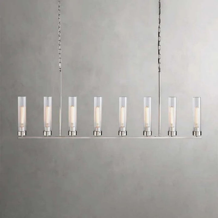 Saxon Glass Linear Chandelier