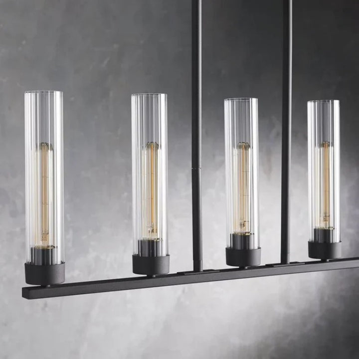 Saxon Glass Linear Chandelier