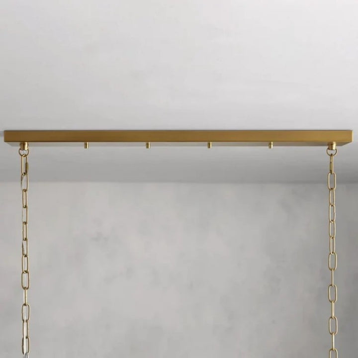 Saxon Glass Linear Chandelier