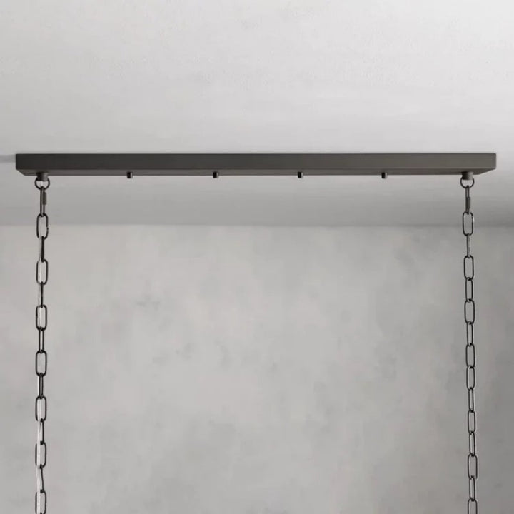 Saxon Glass Linear Chandelier