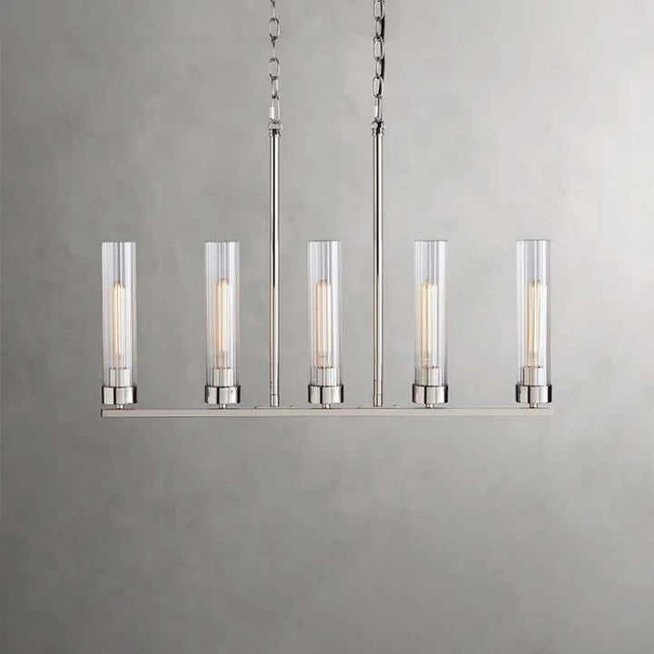 Saxon Glass Linear Chandelier