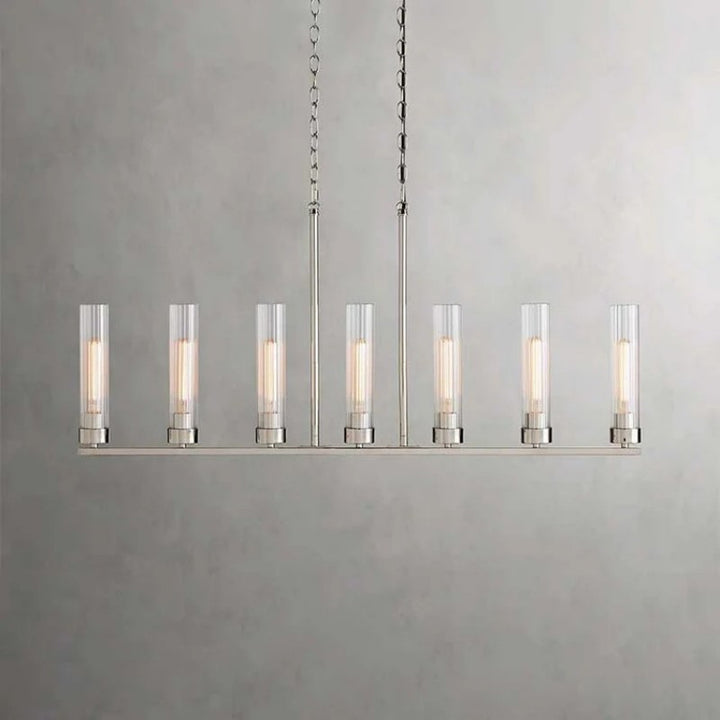 Saxon Glass Linear Chandelier
