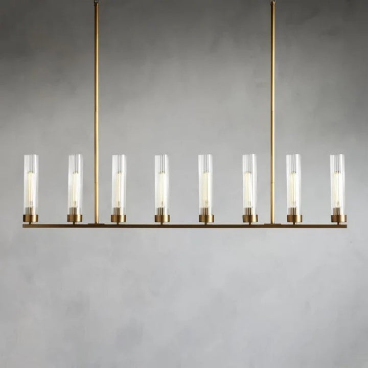 Saxon Glass Linear Chandelier