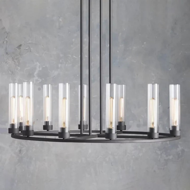 Saxon Round Glass Chandelier