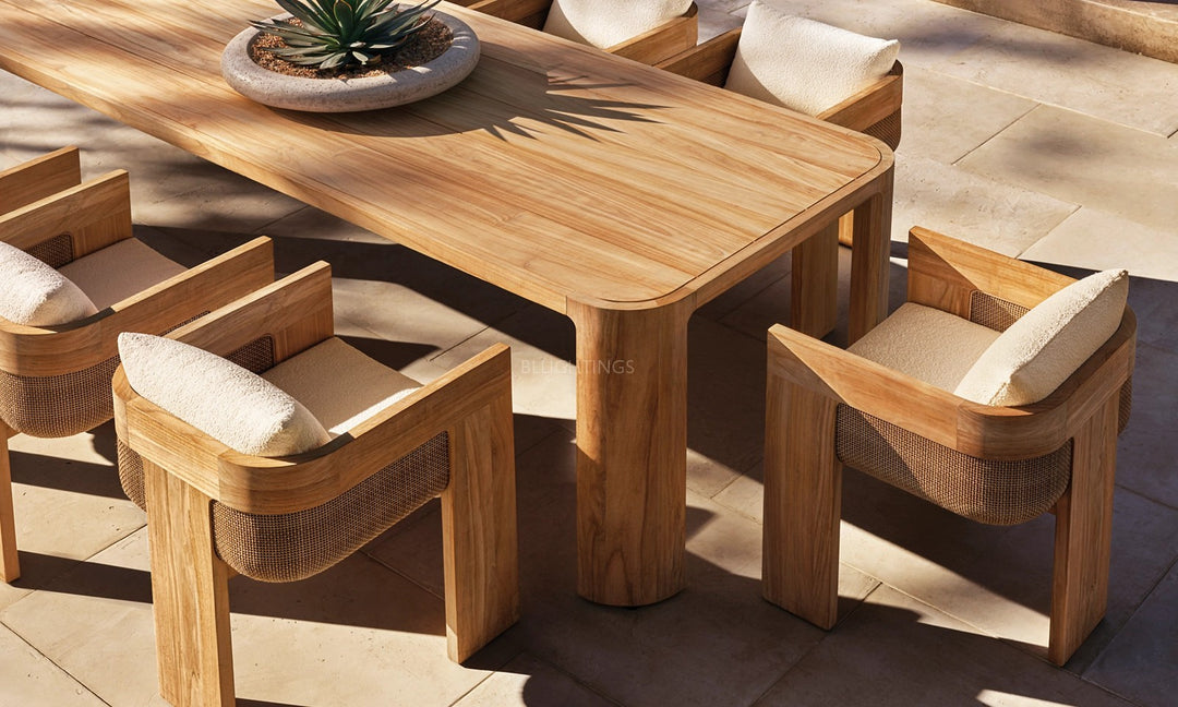 Sedan Teak Rectangular Dining Table