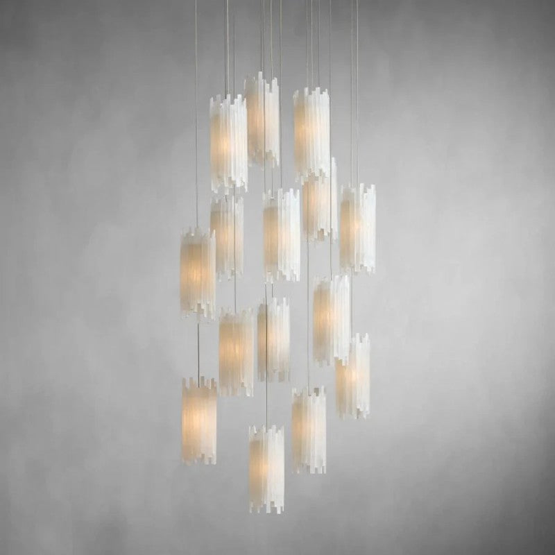 Setlla Alabaster Round Chandelier
