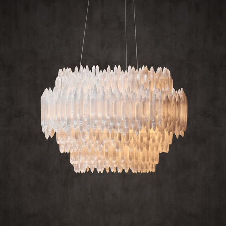 Shahida Selenite Round Chandelier