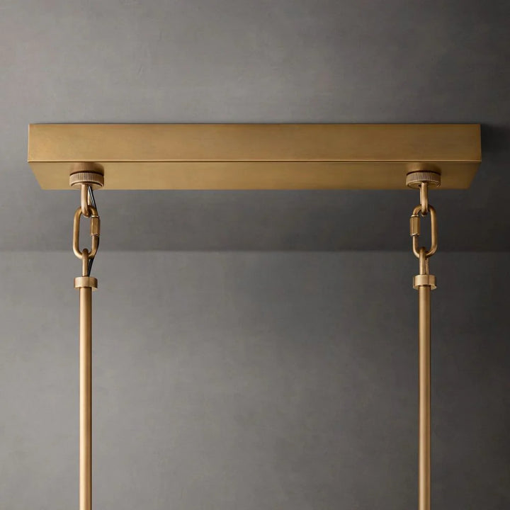 Shakiesha Clear Rectangle Chandelier 59"W