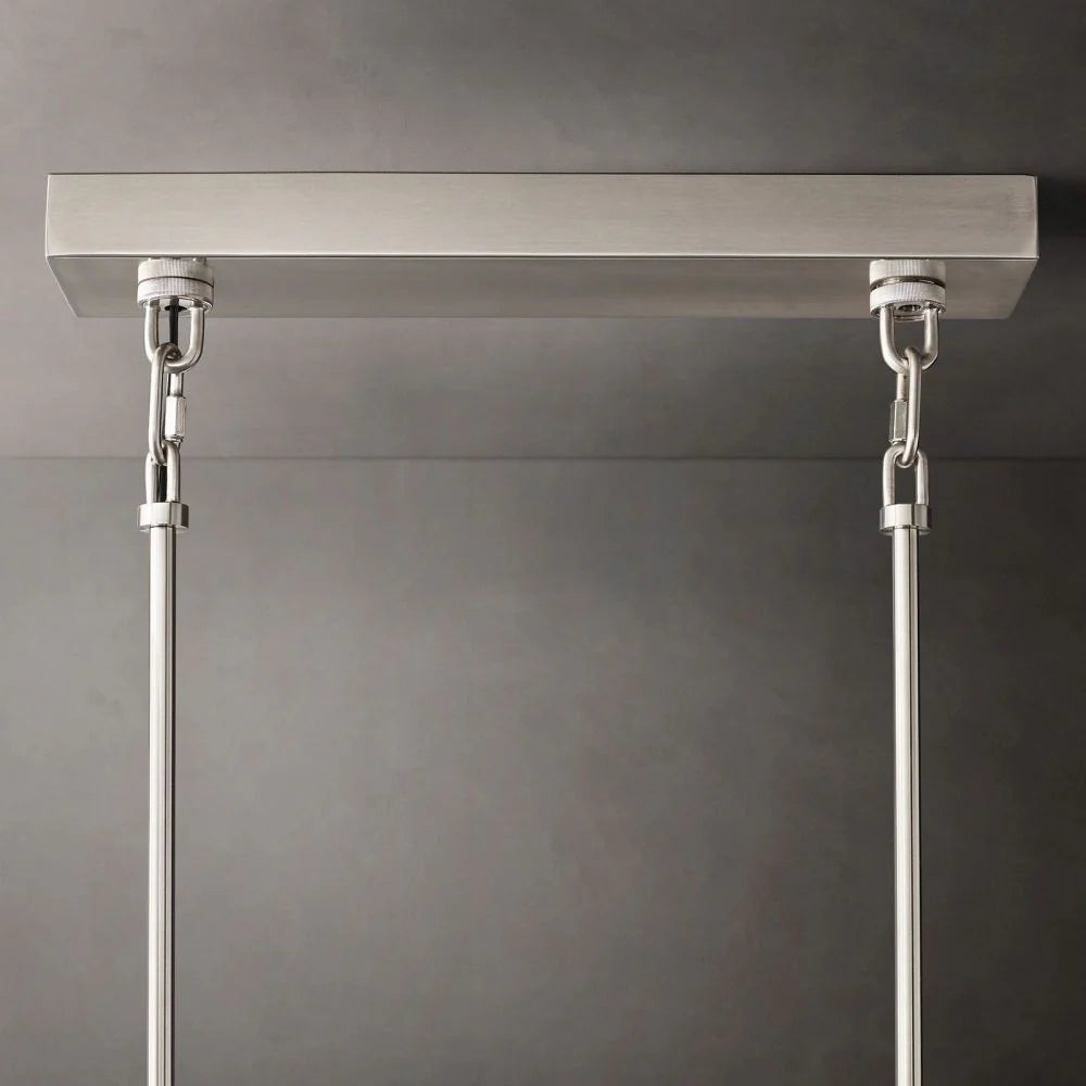 Shakiesha Clear Rectangle Chandelier 59"W