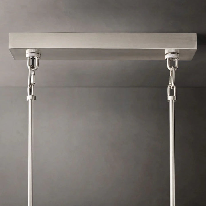 Shakiesha Clear Rectangle Chandelier 59"W