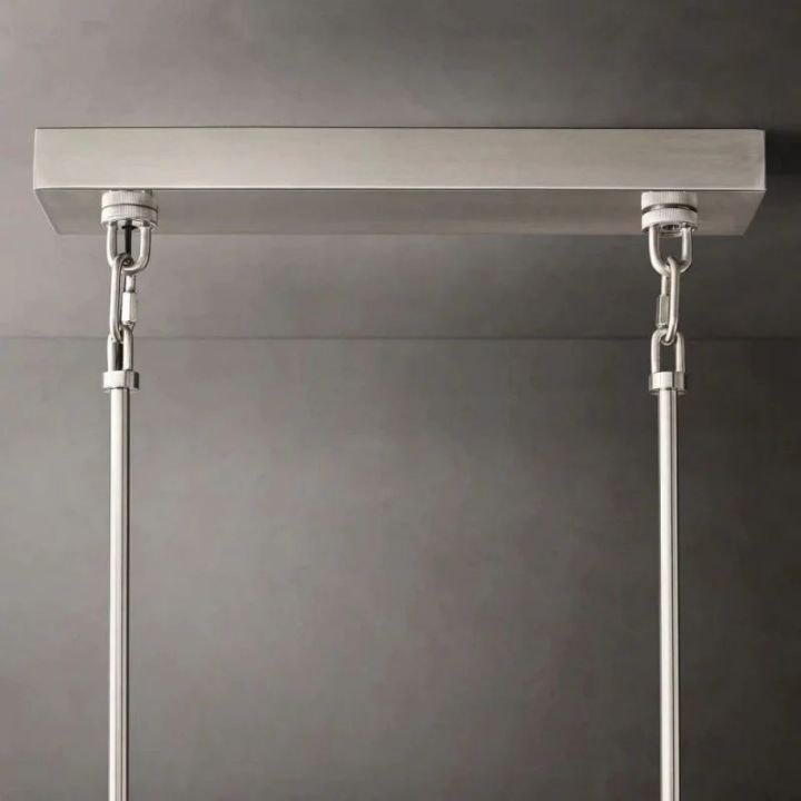 Shakiesha Clear Rectangle Chandelier 77"