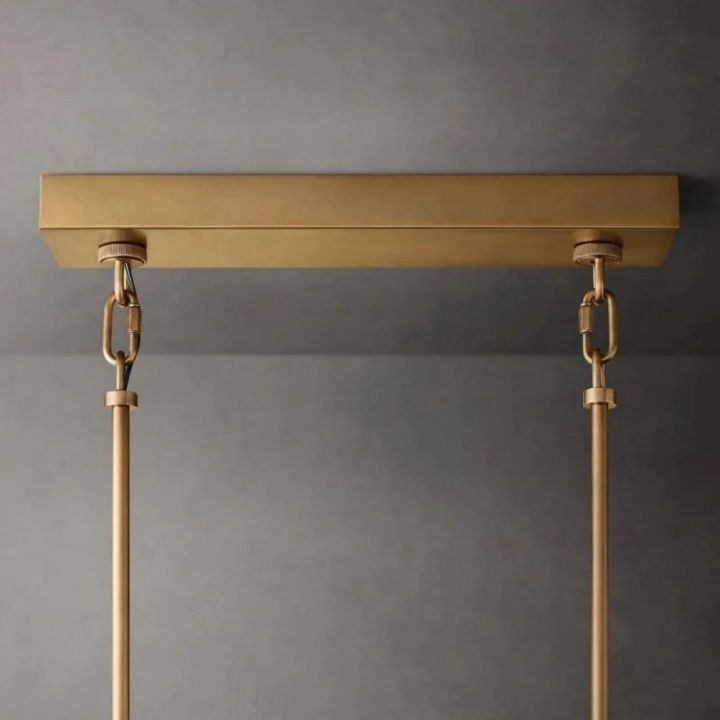 Shakiesha Clear Rectangle Chandelier 77"