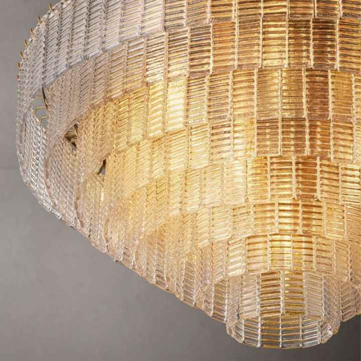Shakiesha Clear Round Chandelier 41"