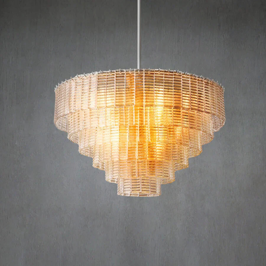 Shakiesha Clear Round Chandelier 41"