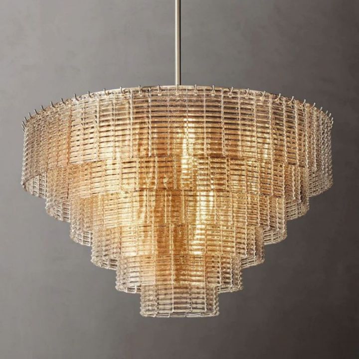 Shakiesha Clear Round Chandelier 41"