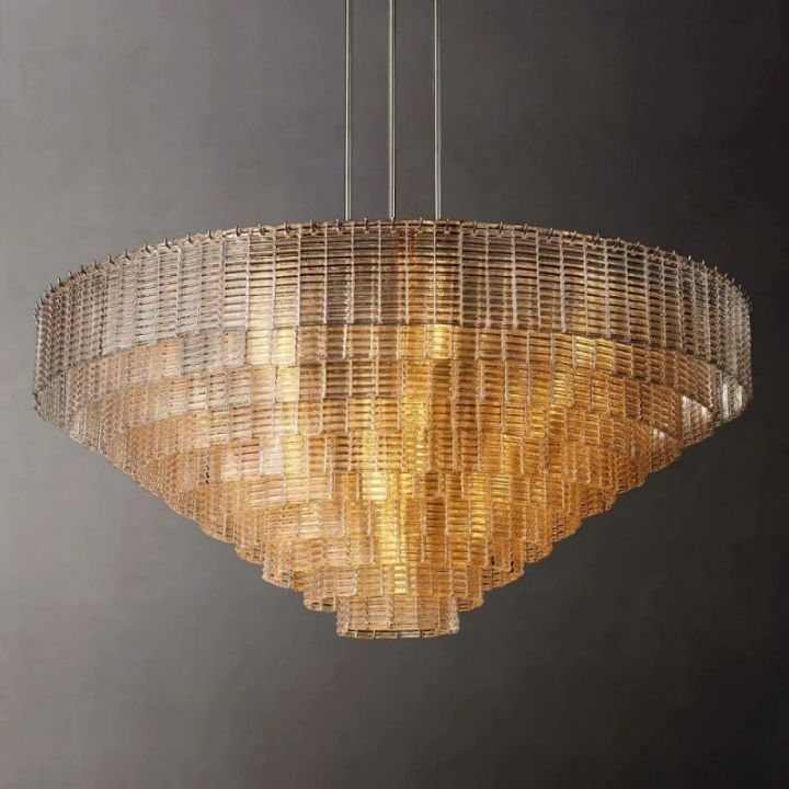 Shakiesha Clear Round Chandelier 65"