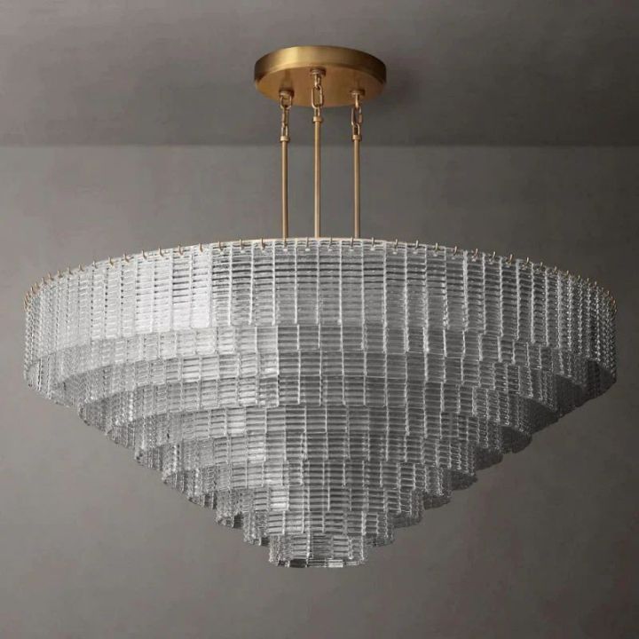 Shakiesha Clear Round Chandelier 65"