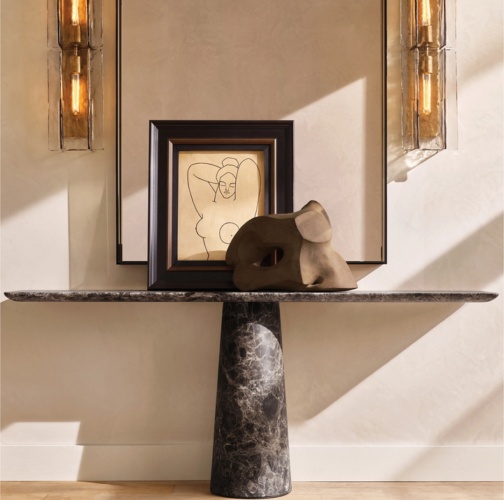 Sharon Smoke Glass Sconce 15"