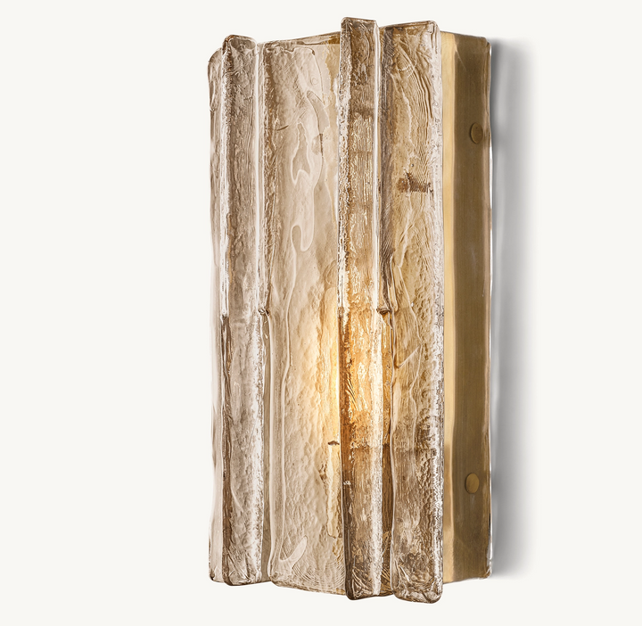 Sharon Smoke Glass Sconce 15"