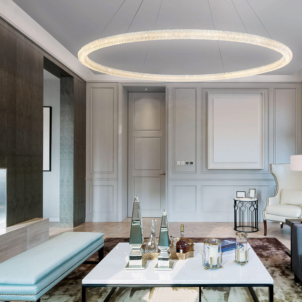 Shaze Crystal Round Chandelier