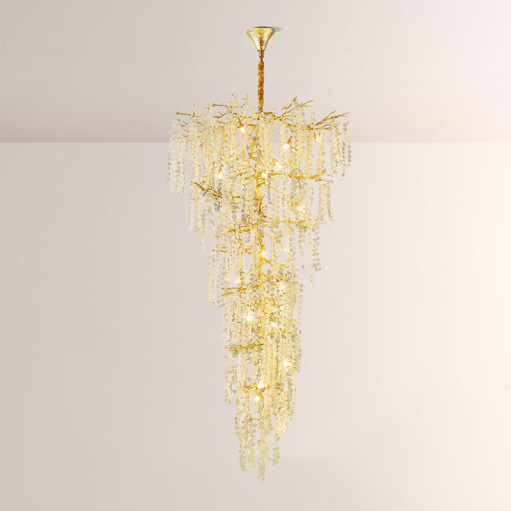 Shiro Noda Crystal Tree Branch Chandelier 95"