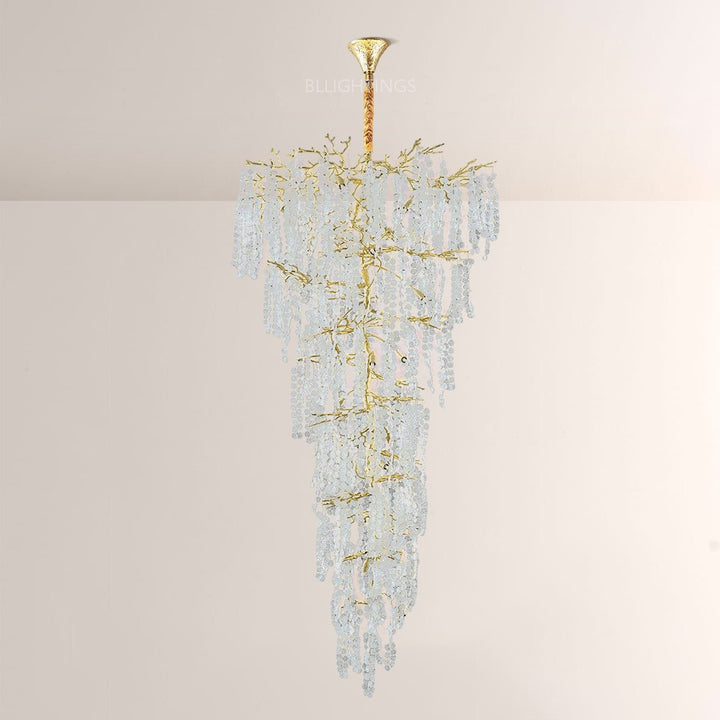 Shiro Noda Crystal Tree Branch Chandelier 95"