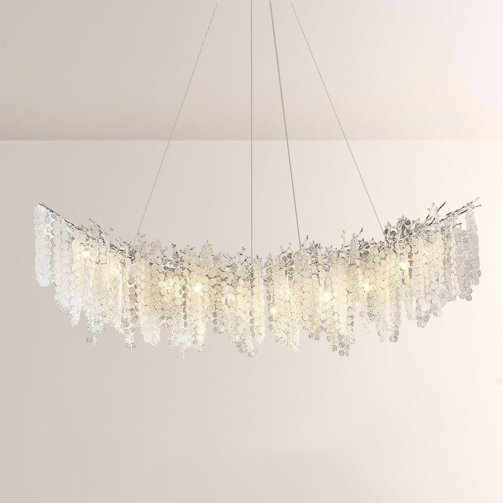 Shiro Noda Crystal Tree Branch Linear Chandelier 72"