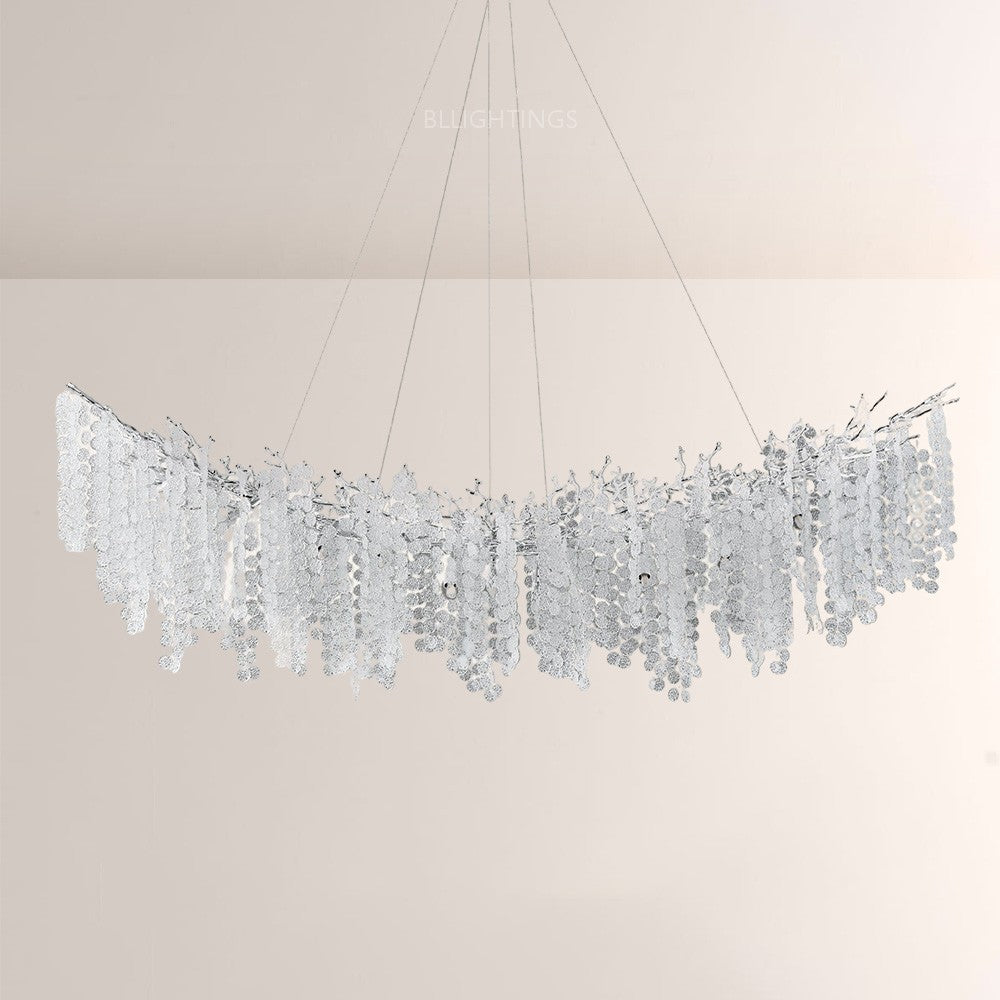 Shiro Noda Crystal Tree Branch Linear Chandelier 72"