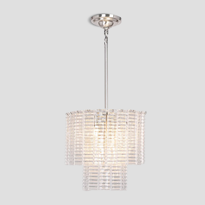 Shron Round Glass Tile Chandelier