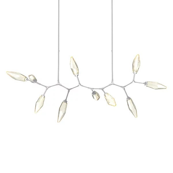 Sina Crystal Modern Branch LED Linear Chandelier