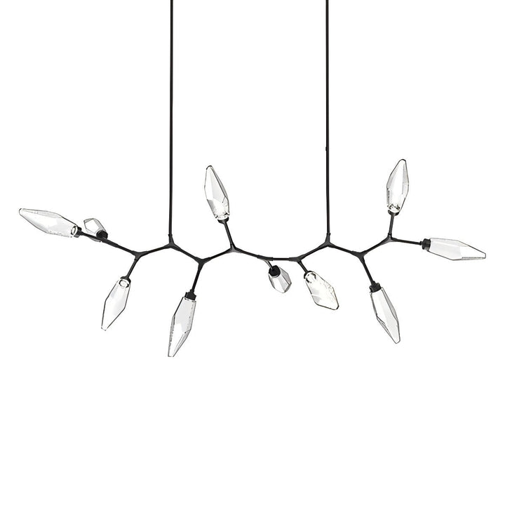 Sina Crystal Modern Branch LED Linear Chandelier